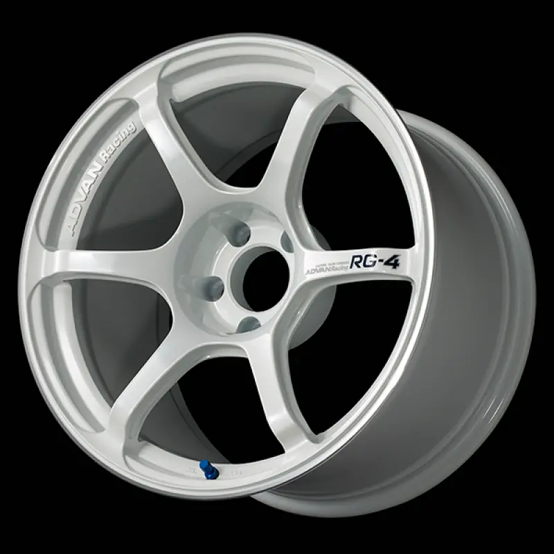 Advan Rg-4 17X9.5 / +50 Offset / 5X114.3 / 73Mm Bore / Racing White Metallic And Ring 1