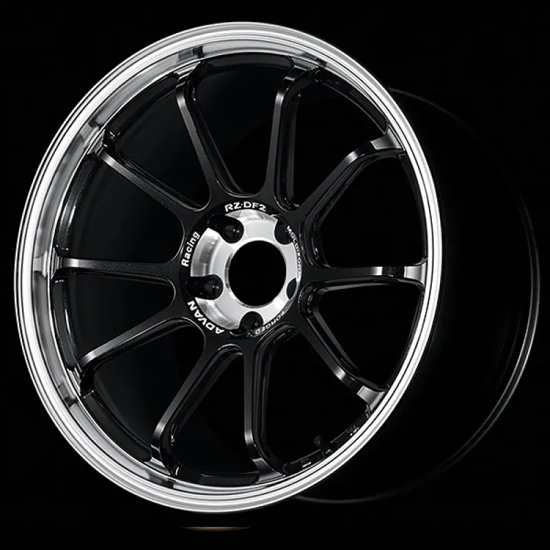 Advan Rz-Df2 19X10.5 / +32 Offset / 5X120 / 72.5Mm Bore / Diamond Cut And Racing Titanium Black 1