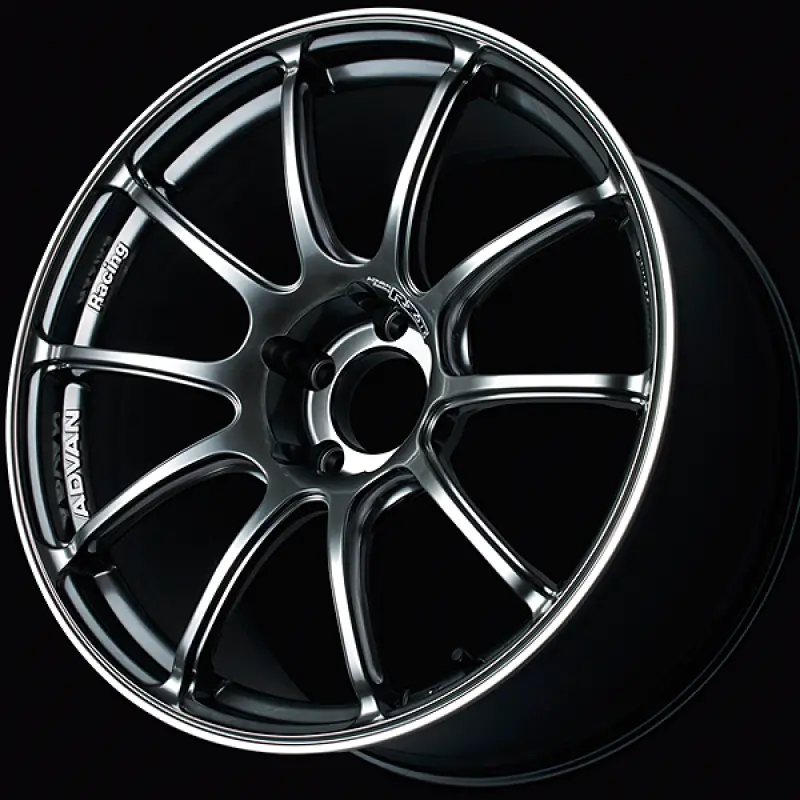 Advan Rzii 17X8.0 / +45 Offset / 5X114.3 / 73Mm Bore / Racing Hyper Black And Ring 1