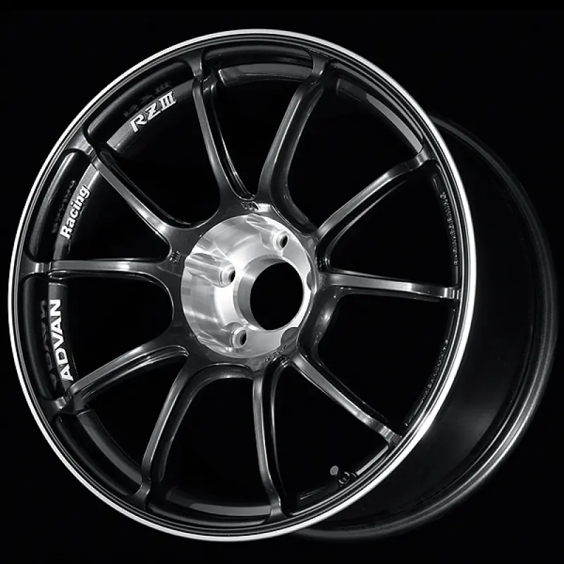 Advan Rziii 18X10.5 / +25 Offset / 5X114.3 Bc / 73Mm Bore / Black Gun Metallic & Diamond Cut 1