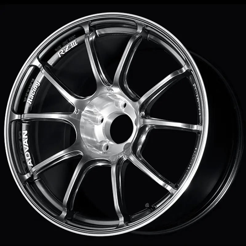 Advan Rziii 18X9.0 / +35 Offset / 5X114.3 Bc / 73Mm Bore / Hyper Platinum Black & Diamond Cut 1