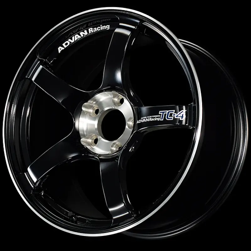 Advan Tc-4 Se 17X8.0 / +45 Offset / 5X114.3 / 73Mm Bore / Racing Gloss Black And Diamond Cut 1