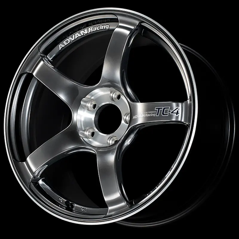 Advan Tc-4 Se 17X8.0 / +45 Offset / 5X114.3 / 73Mm Bore / Racing Hyper Black And Diamond Cut 1