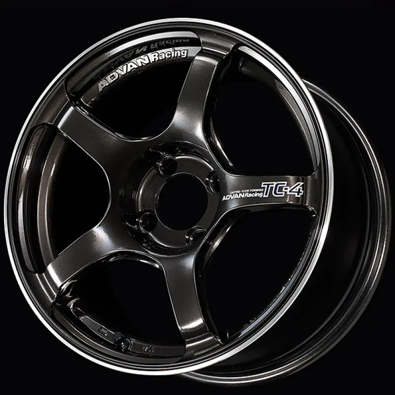 Advan Tc4 16X7.5 / +35 Offset / 4X100 / 63Mm Bore / Black Gunmetallic And Ring 1