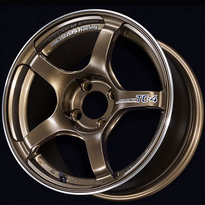 Advan Tc4 16X7.5 / +35 Offset / 4X100 / 63Mm Bore / Umber Bronze Metallic And Ring 1