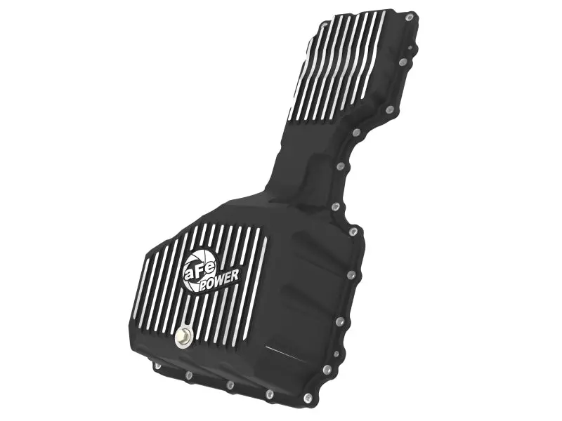 Afe 17-19 Gm Diesel V8-6.6L L5p Engine Oil Pan W/ Machined Fins 1