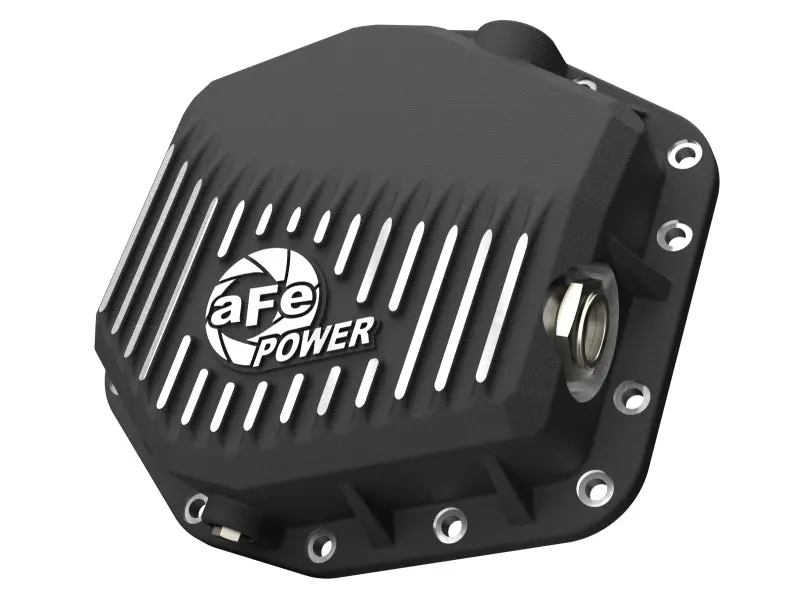 Afe Ford Bronco Raptor 22-25 V6-3.0L Power Pro Series Rear Differential Cover Black W/ Machined Fins 1
