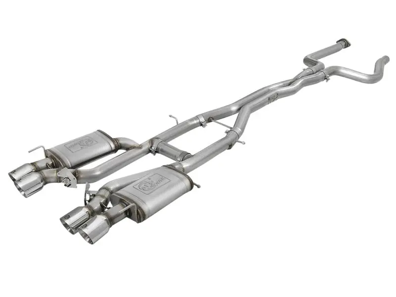 Afe Machforce Xp 3In 304 Ss Cat-Back Dual Mode Exhaust W/ Polished Tips 16-17 Cadillac Ats-V V6-3.6L 1