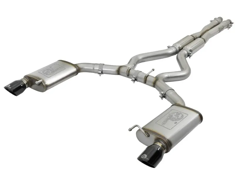 Afe Machforce Xp 3In 304 Ss Loud Tone Cat-Back W/ Black Tips 15-17 Ford Mustang V6-3.7L/V8-5.0L 1