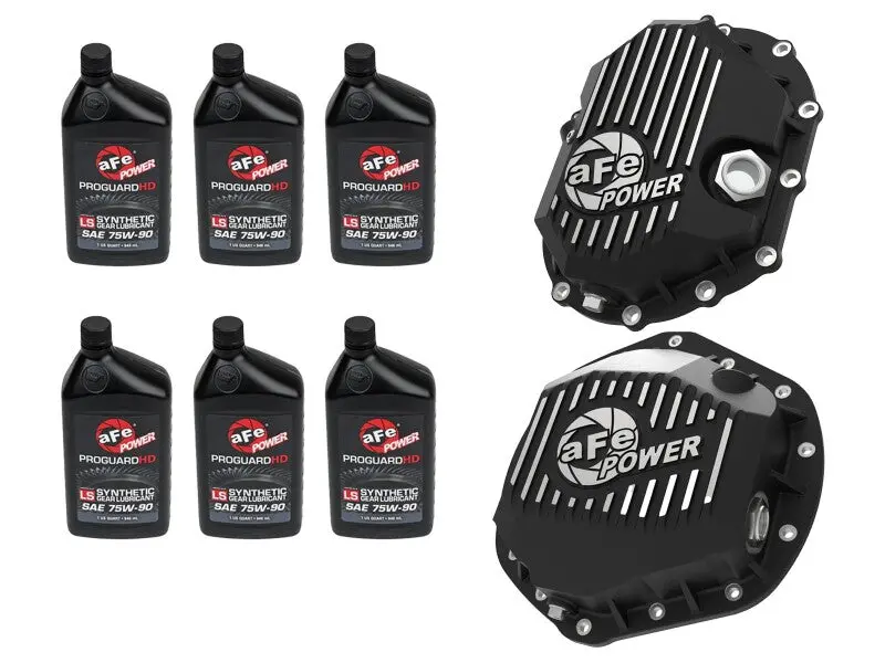 Afe Power Front/Rear Diff Cover Kit W/ Oil 11-19 Gm Diesel Trucks V8 (Aam 9.25-12 & Aam 11.5-14) 1