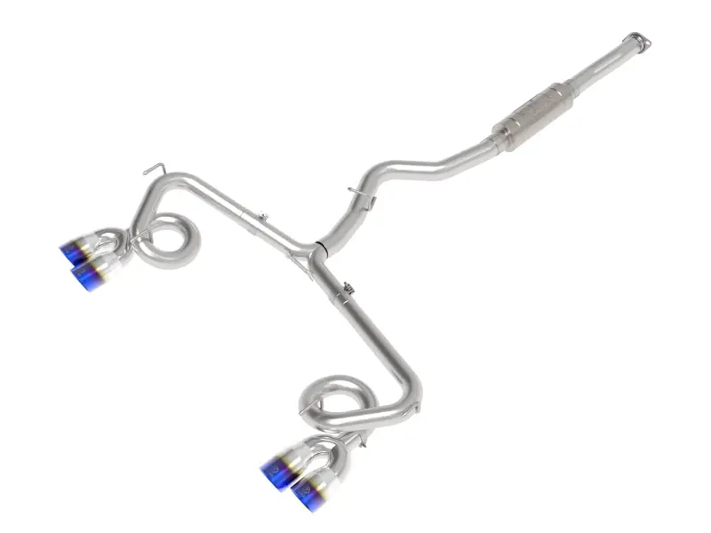 Afe Subaru Wrx/Sti 15-21 H4-2.0/2.5L Takeda 3In To 2-1/2In Stnlss Cat-Back Exhaust W/ Blue Flame Tip 1