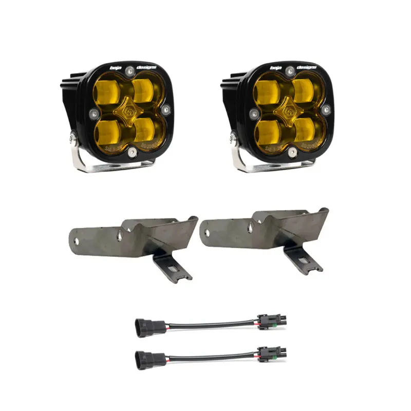 Baja Designs 1999-2010 Ford Super Duty Fog Pocket Kit Sae Amber 1