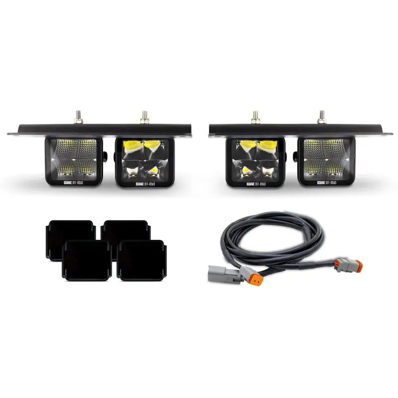 Borne Off-Road 2021+ Ford Bronco Direct Fit Pods - Modular Bumper - Kit Of 4 - Fog - Up 1