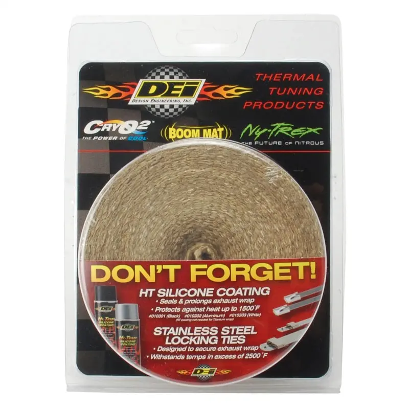 Dei Exhaust Wrap 2In X 25Ft - Tan 1
