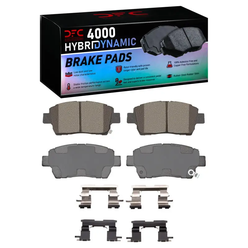 Dfc 00-00 Toyota Celica Front 4000 Hybridynamic Brake Pads And Hardware Kit 1