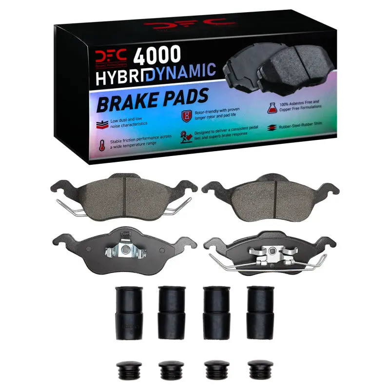 Dfc 00-04 Ford Focus Front 4000 Hybridynamic Brake Pads And Hardware Kit 1