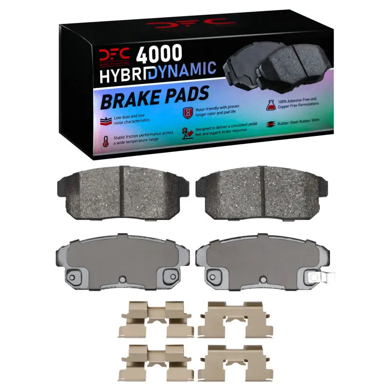 Dfc 00-06 Infiniti G20 Rear 4000 Hybridynamic Brake Pads And Hardware Kit 1