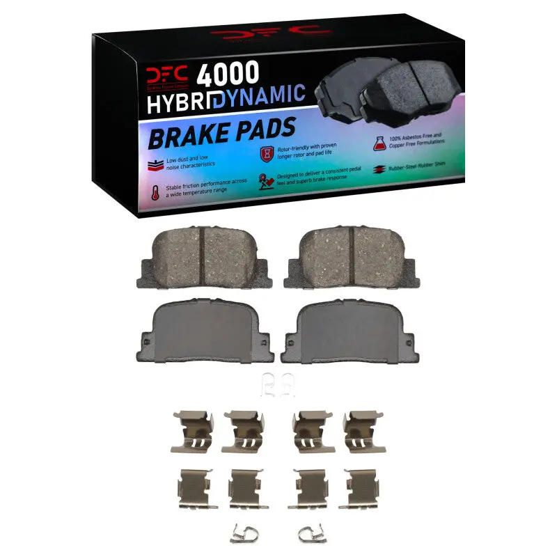 Dfc 00-10 Lexus Es300 Rear 4000 Hybridynamic Brake Pads And Hardware Kit 1