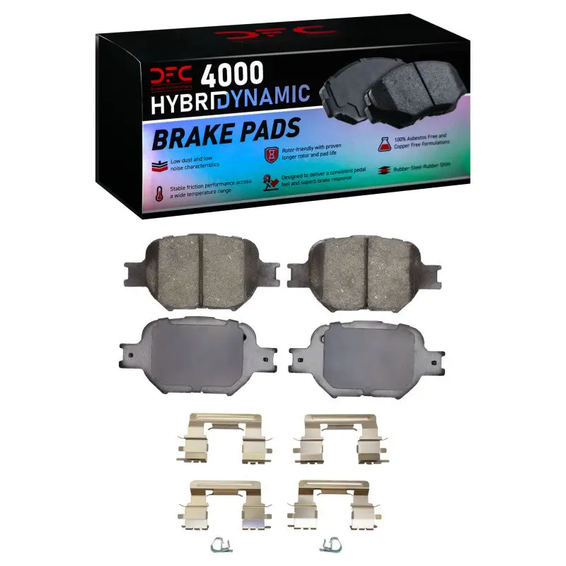 Dfc 00-10 Scion Tc Front 4000 Hybridynamic Brake Pads And Hardware Kit 1