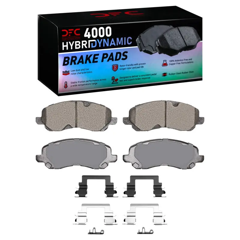 Dfc 00-25 Chrysler Sebring Front 4000 Hybridynamic Brake Pads And Hardware Kit 1