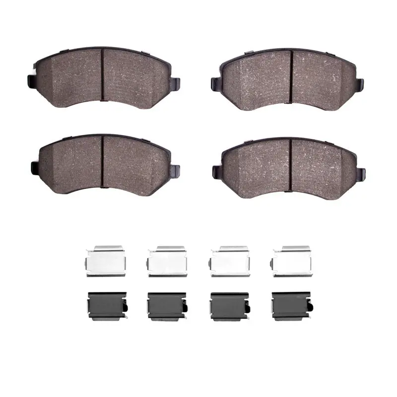 Dfc 01-07 Chrysler Town & Country Front 4000 Hybridynamic Brake Pads And Hardware Kit 1