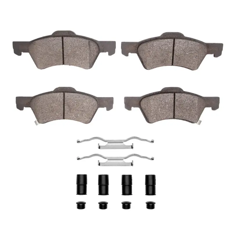 Dfc 01-07 Chrysler Town & Country Front 4000 Hybridynamic Brake Pads And Hardware Kit 1