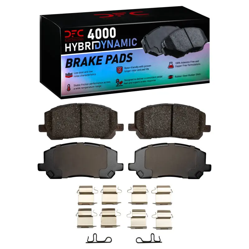Dfc 01-07 Toyota Highlander Front 4000 Hybridynamic Brake Pads And Hardware Kit 1