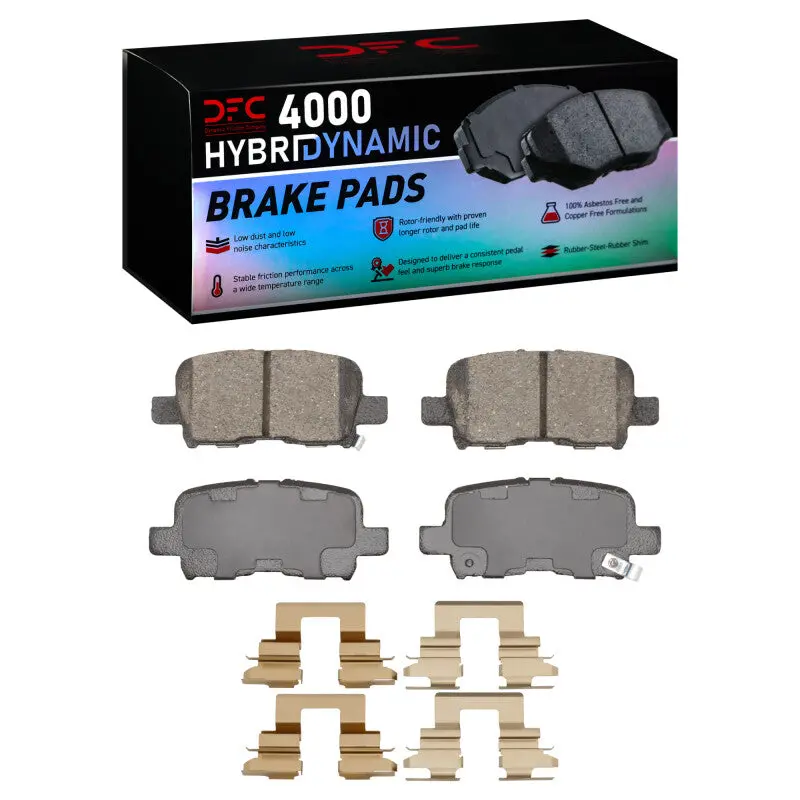Dfc 01-08 Acura Mdx Rear 4000 Hybridynamic Brake Pads And Hardware Kit 1