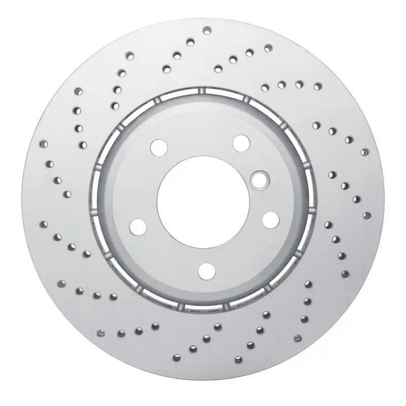 Dfc 01-08 Bmw 330I Left Front Drilled Hi-Carbon Alloy Geomet Coated Rotor 1