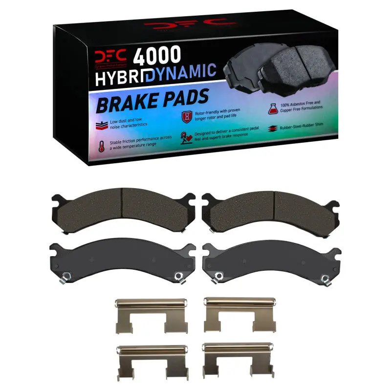 Dfc 01-10 Chevrolet Silverado 3500 Rear 4000 Hybridynamic Brake Pads And Hardware Kit 1