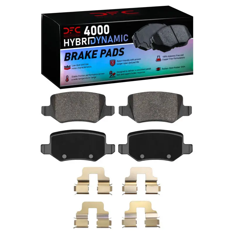 Dfc 01-11 Mercedes-Benz A190 (Mexico) Rear 4000 Hybridynamic Brake Pads And Hardware Kit 1