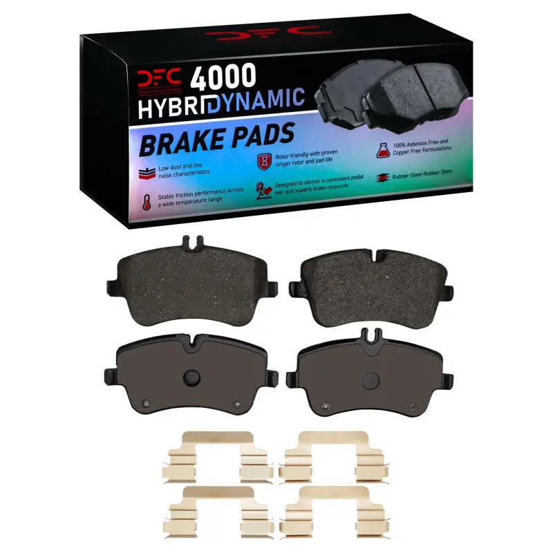 Dfc 01-15 Mercedes-Benz Slk280 Front 4000 Hybridynamic Brake Pads And Hardware Kit 1