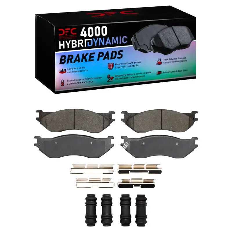 Dfc 02-06 Dodge Ram 1500 Pickup Front 4000 Hybridynamic Brake Pads And Hardware Kit 1