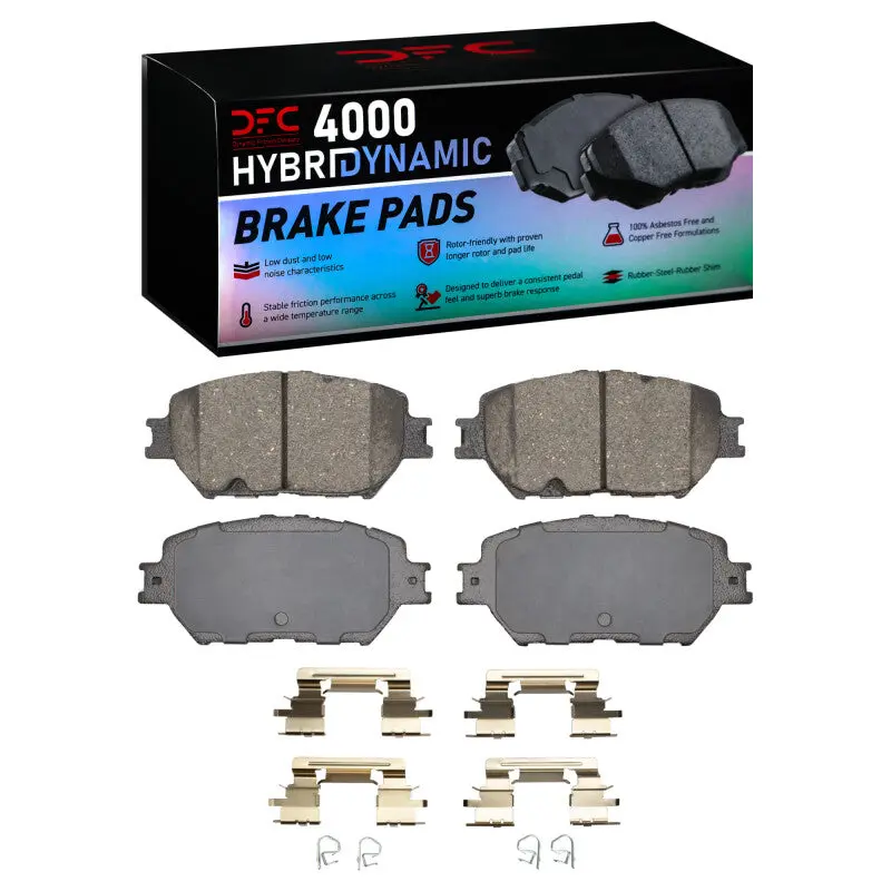 Dfc 02-06 Toyota Camry Front 4000 Hybridynamic Brake Pads And Hardware Kit 1