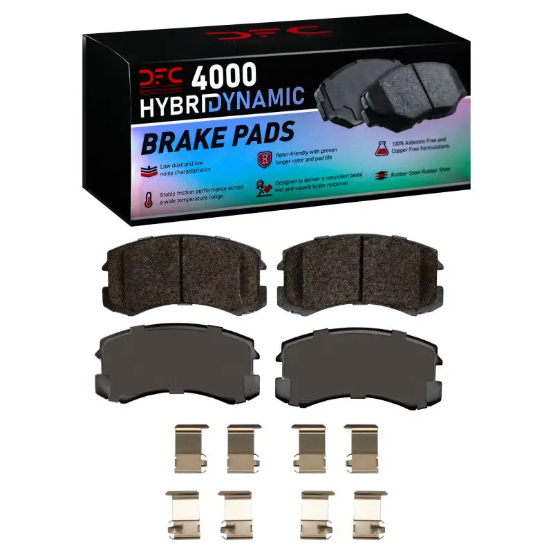 Dfc 02-07 Mitsubishi Lancer Front 4000 Hybridynamic Brake Pads And Hardware Kit 1