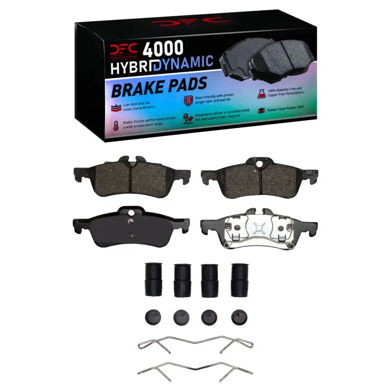 Dfc 02-08 Mini Cooper (Excl Clubman) Rear 4000 Hybridynamic Brake Pads And Hardware Kit 1