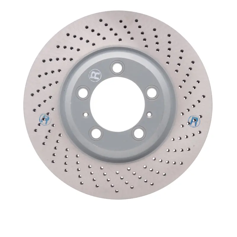 Dfc 02-08 Porsche 911 Right Front Drilled Hi-Carbon Alloy Geomet Coated Rotor 1