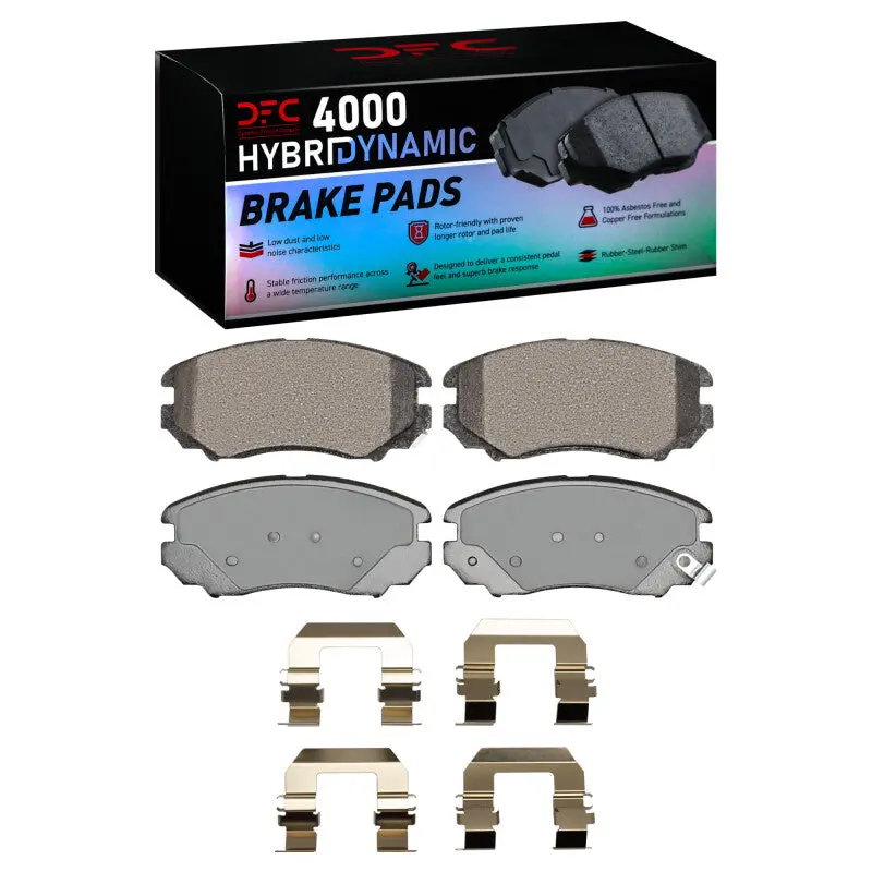 Dfc 02-13 Hyundai Sonata Front 4000 Hybridynamic Brake Pads And Hardware Kit 1