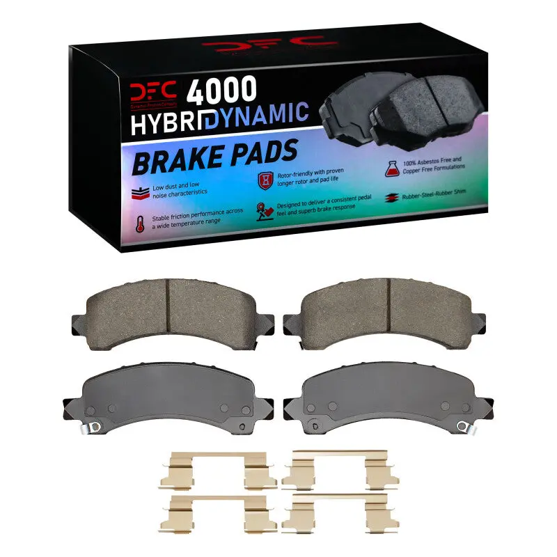 Dfc 02-14 Cadillac Escalade Esv Rear 4000 Hybridynamic Brake Pads And Hardware Kit 1