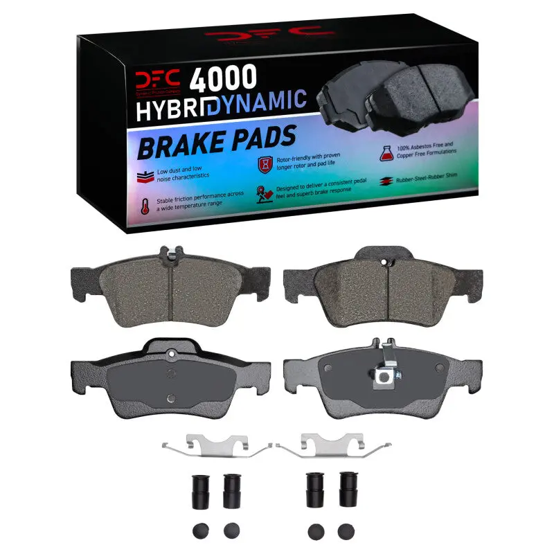 Dfc 02-18 Mercedes-Benz Sl500 Rear 4000 Hybridynamic Brake Pads And Hardware Kit 1