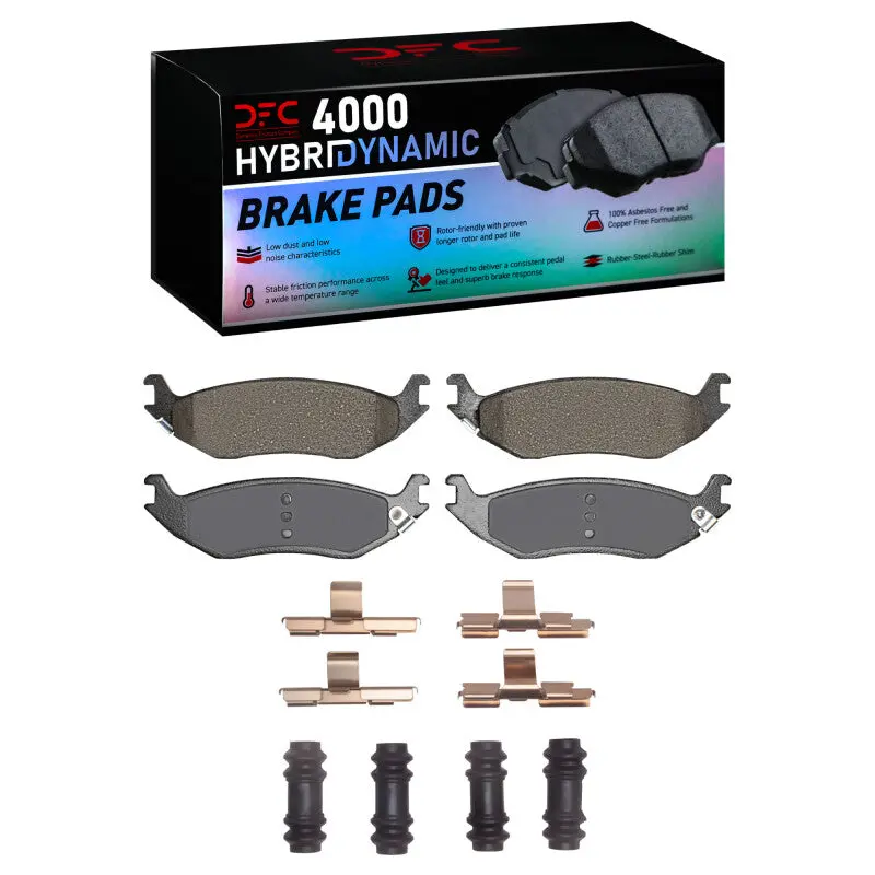 Dfc 02-24 Chrysler Aspen Rear 4000 Hybridynamic Brake Pads And Hardware Kit 1