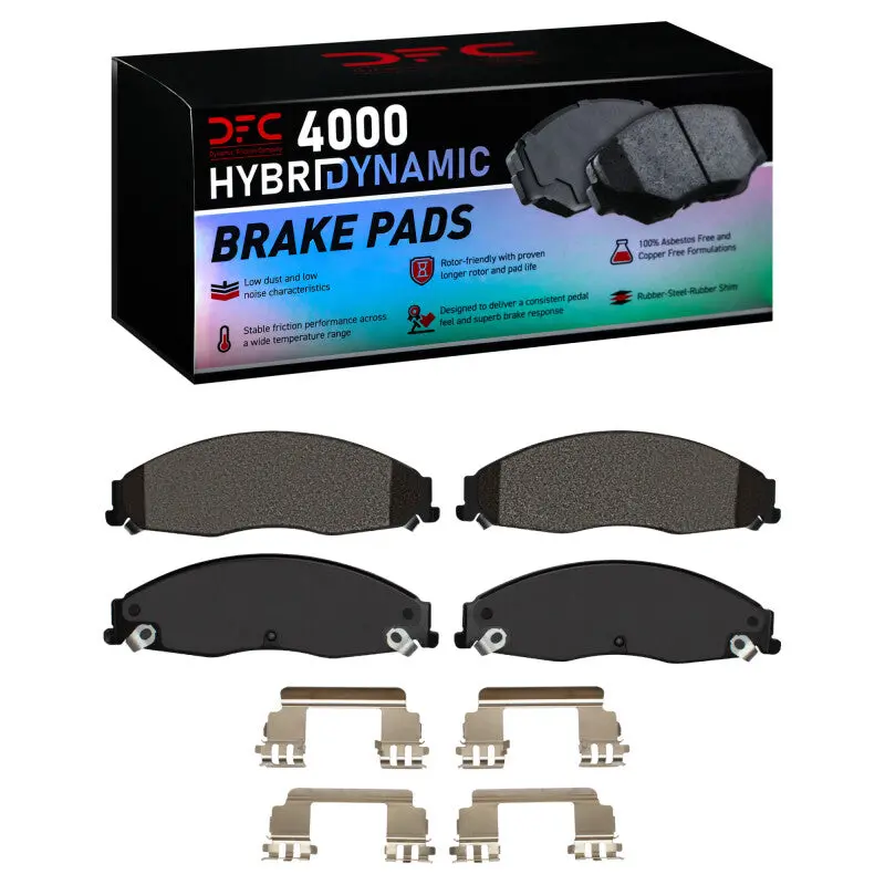 Dfc 03-08 Cadillac Sts Front 4000 Hybridynamic Brake Pads And Hardware Kit 1
