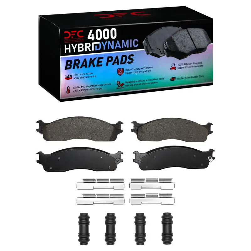 Dfc 03-08 Dodge Ram 4000 (Mexico) Front 4000 Hybridynamic Brake Pads And Hardware Kit 1