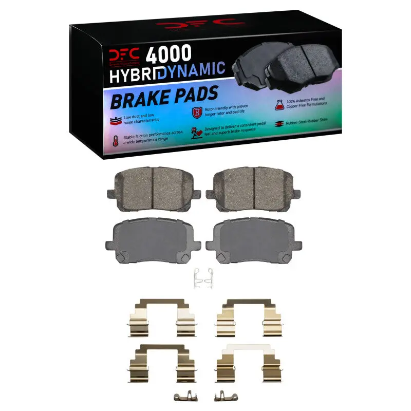 Dfc 03-08 Pontiac Vibe Front 4000 Hybridynamic Brake Pads And Hardware Kit 1