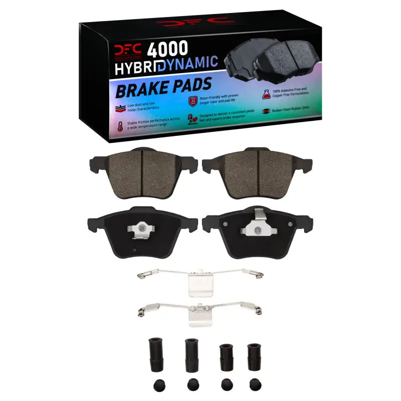 Dfc 03-09 Volvo Xc90 Front 4000 Hybridynamic Brake Pads And Hardware Kit 1