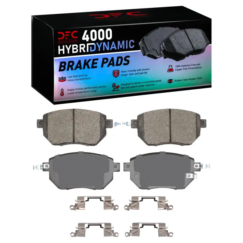 Dfc 03-11 Infiniti Fx35 Front 4000 Hybridynamic Brake Pads And Hardware Kit 1