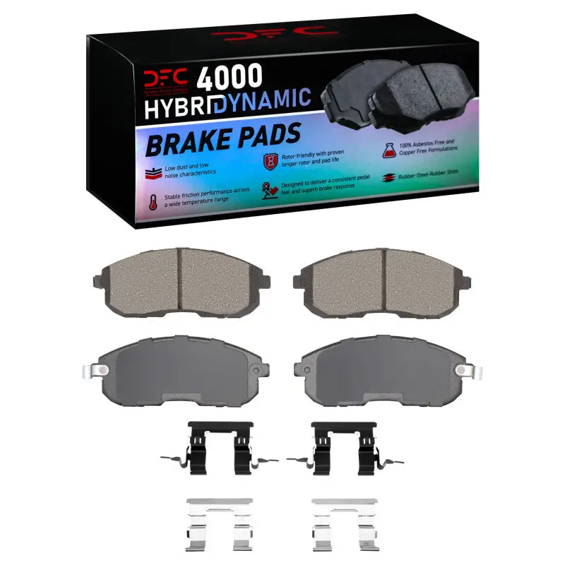 Dfc 03-12 Infiniti G35 Front 4000 Hybridynamic Brake Pads And Hardware Kit 1