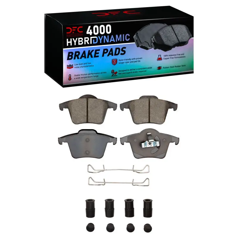 Dfc 03-14 Volvo Xc90 Rear 4000 Hybridynamic Brake Pads And Hardware Kit 1