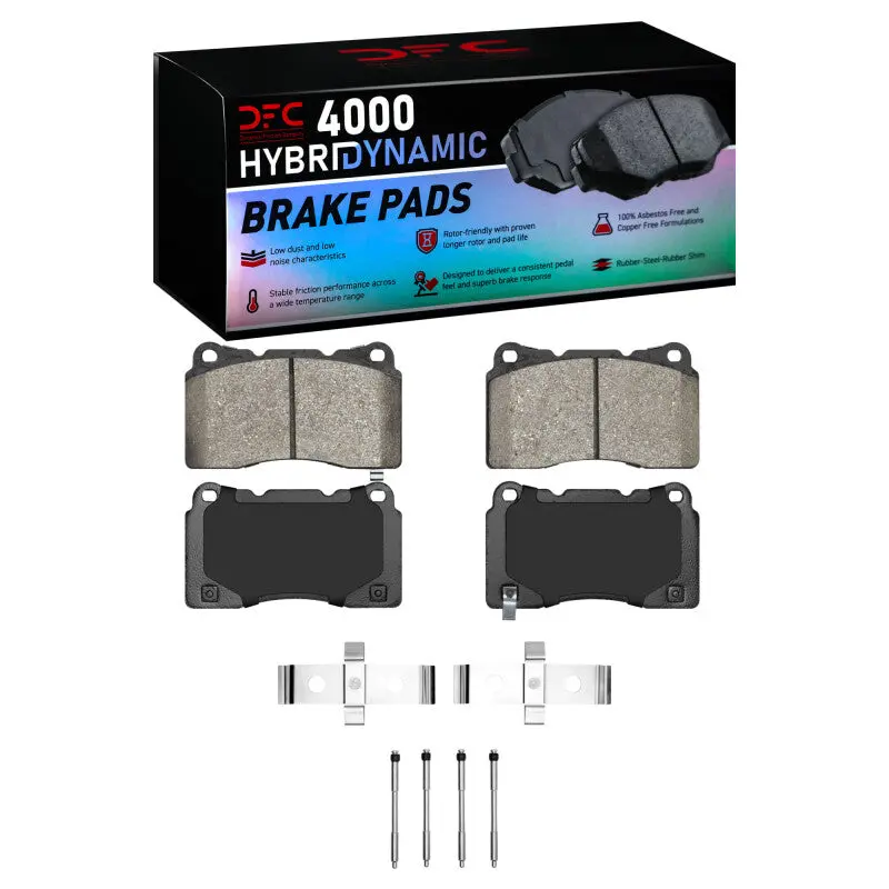 Dfc 03-15 Mitsubishi Lancer Front 4000 Hybridynamic Brake Pads And Hardware Kit 1