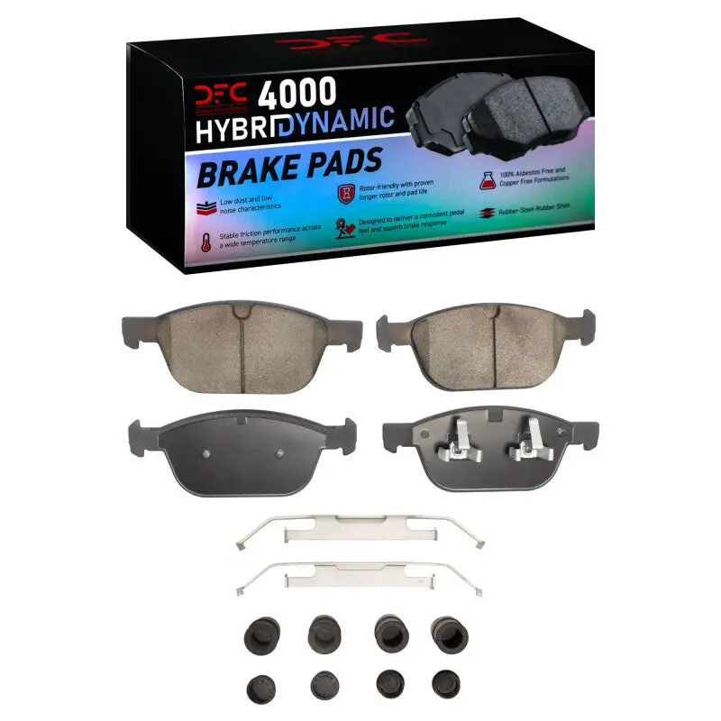 Dfc 03-16 Volvo Xc90/Xc60 Front 4000 Hybridynamic Brake Pads And Hardware Kit 1
